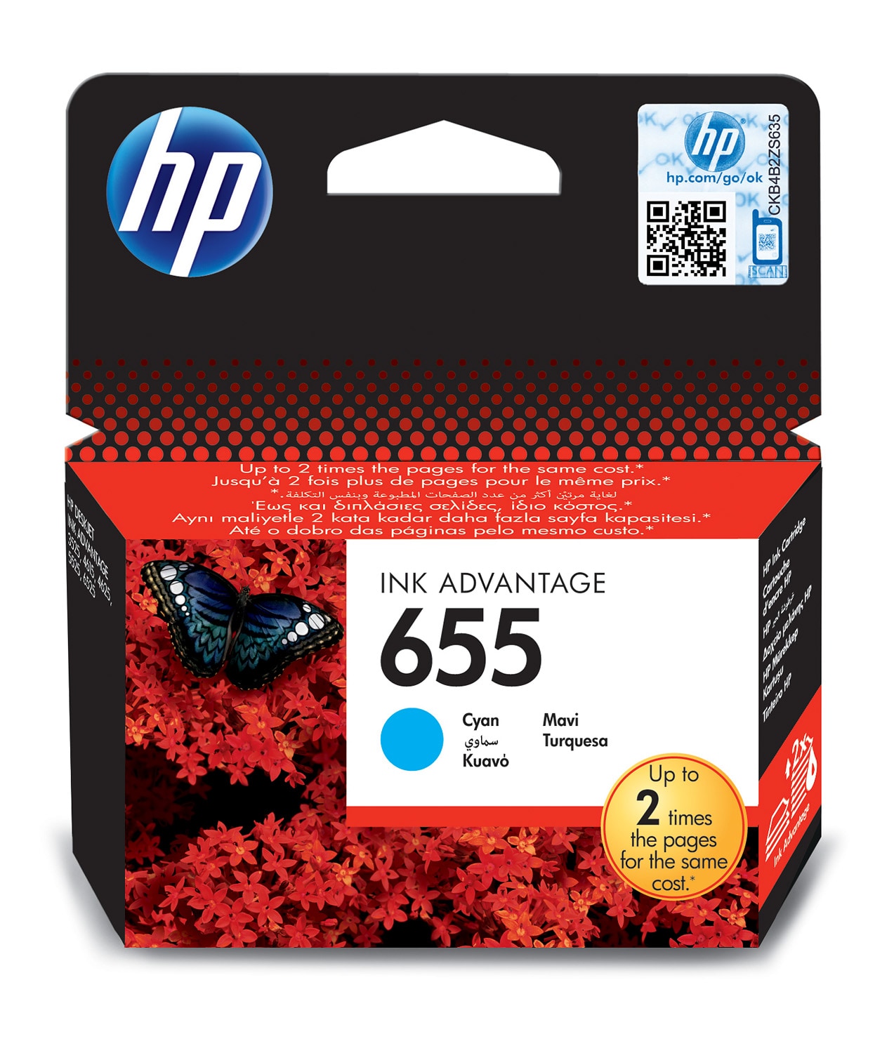 HP 655 Original Ink Advantage Cartridge