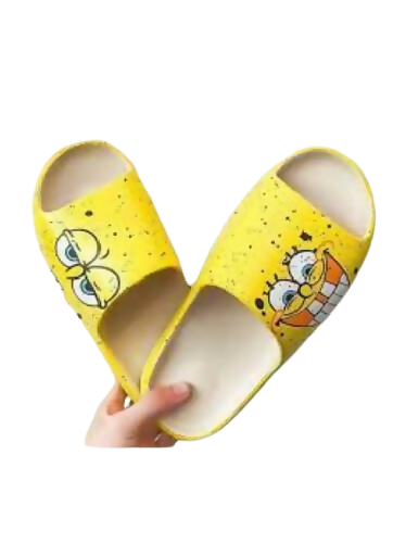 SPONGE BOB - COMFORTABLE PILLOW SLIDES FOR INDOOR AND OUTDOOR