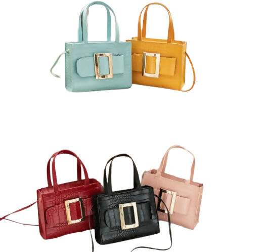 2WAY ALLOY SQUARE BUCKLE BAG